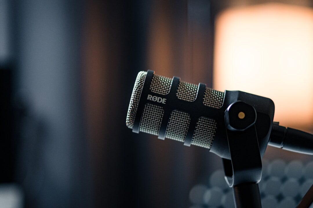podcast microphone setup